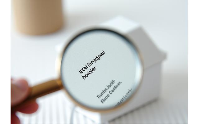Un om citește cu atenție eticheta unui produs, cu o lupă, pe un fundal curat, simbolizând analiza detaliată a ingredientelor și transparența.